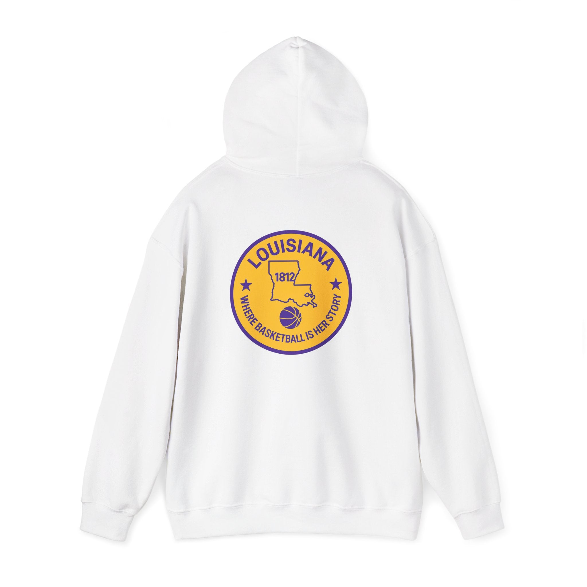 Louisiana Basketball State Emblem Hoodie — Retro Pelican State Logo