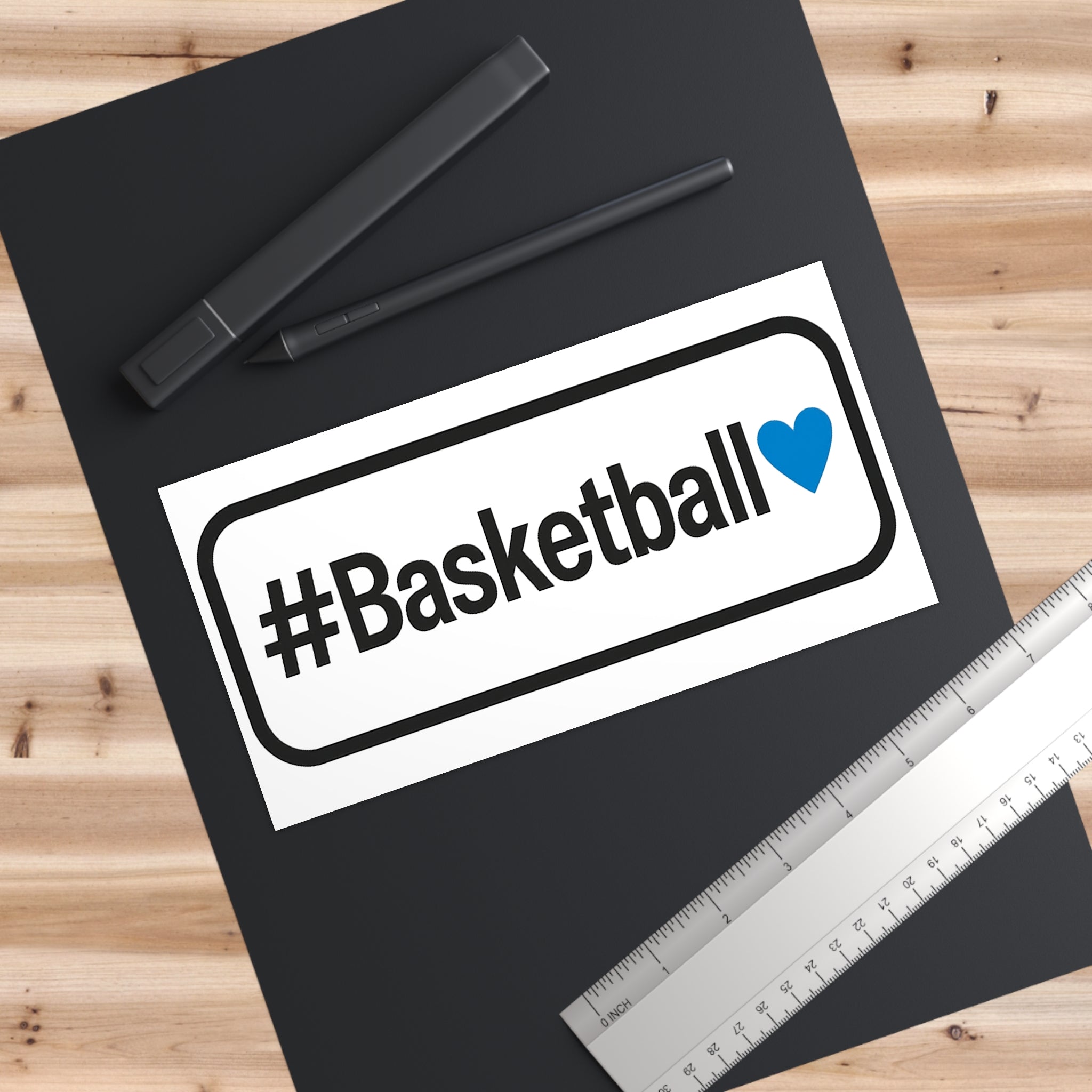 Basket Love Bumper Sticker