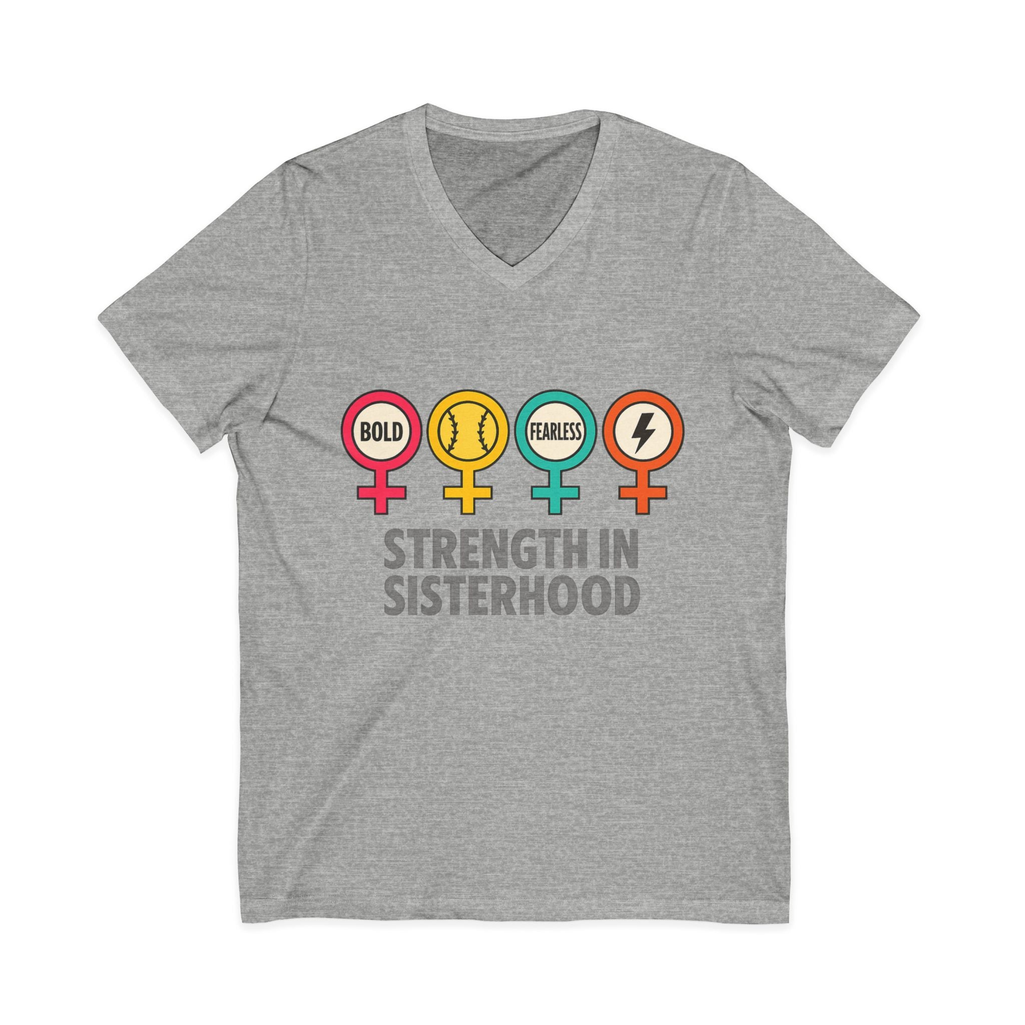 Strength in Sisterhood V-Neck Tee