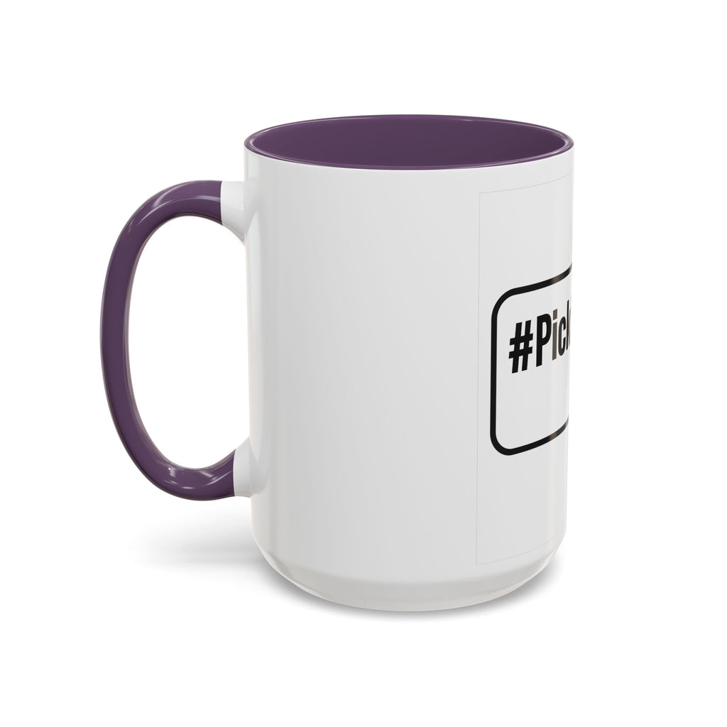 #Pickleball Accent Coffee Mug — Pickleball Paddle & Ball Design (11/15 oz)