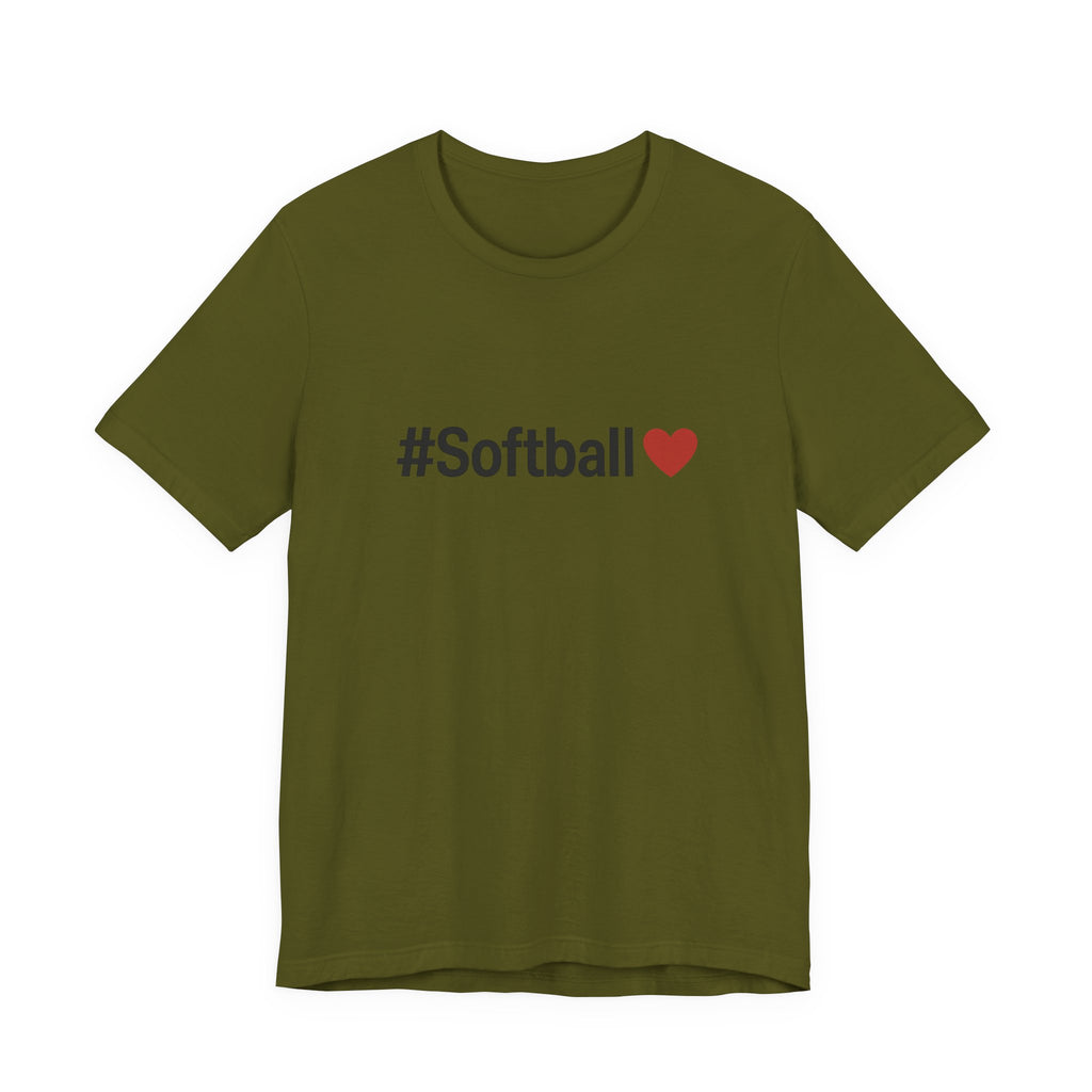 Softball Love Tee - Unisex Jersey Short Sleeve Shirt