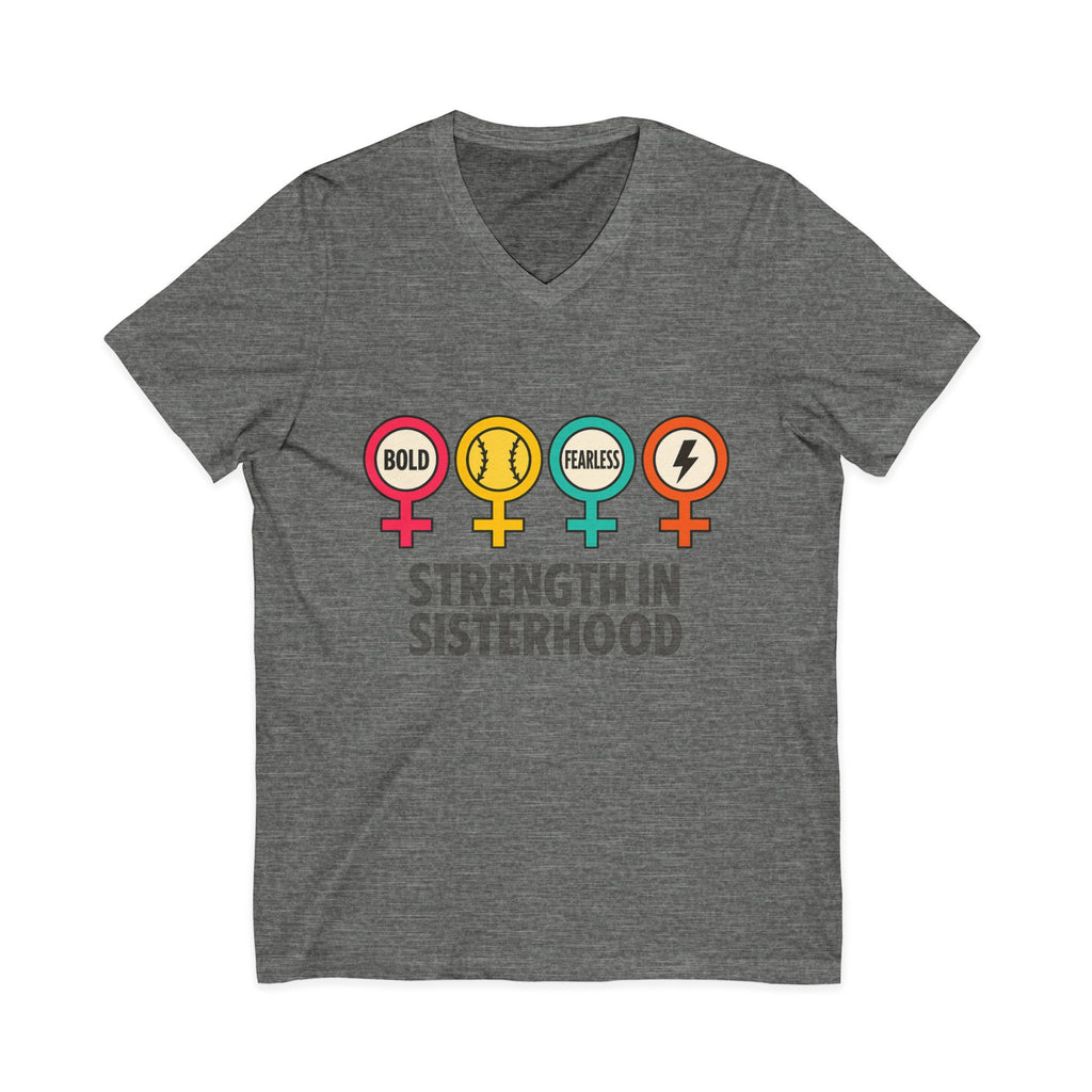 Strength in Sisterhood V-Neck Tee