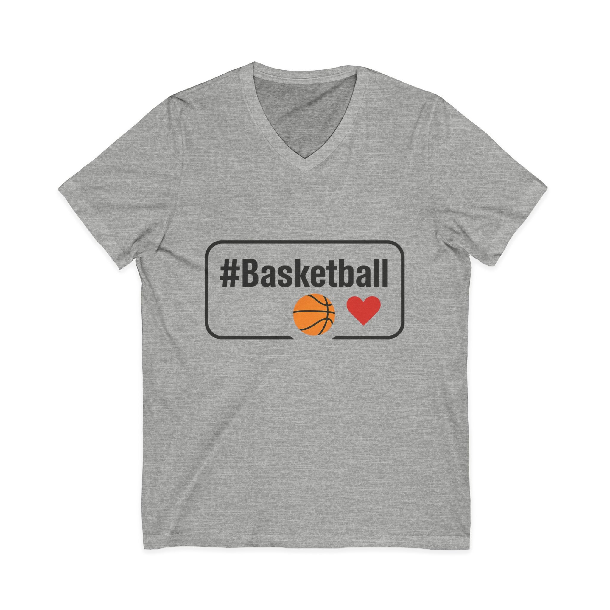 Basketball Love V-Neck Tee