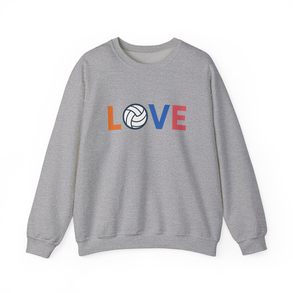 Volleyball Love Sweatshirt - Cozy Unisex Crewneck
