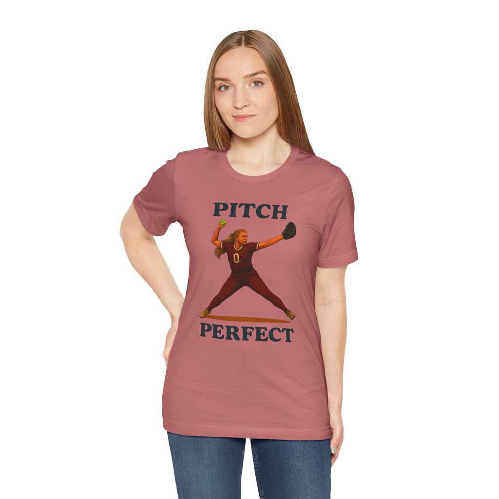 Pitch Perfect Softball Tee, Unisex Jersey T-Shirt